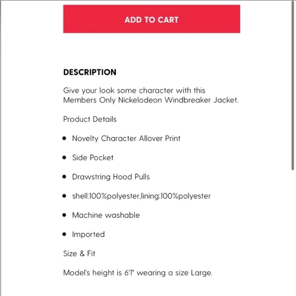 Members Only x Nickelodeon [+ Dolls Kill] Unisex 90s Cartoons Windbreaker Jacket - Picture 4 of 17